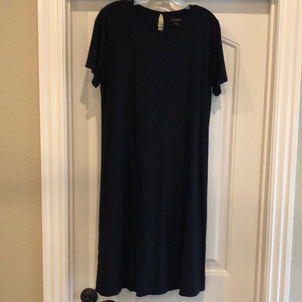 J. Jill Navy Wearever Dress Size M Tall Medium